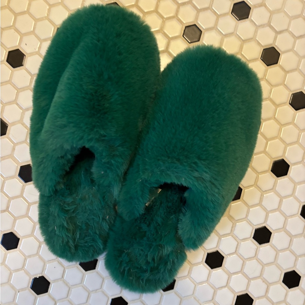 Furry slippers